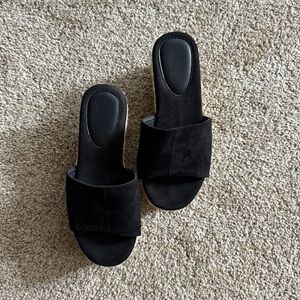 Elegant Black Women's Slide Sandals